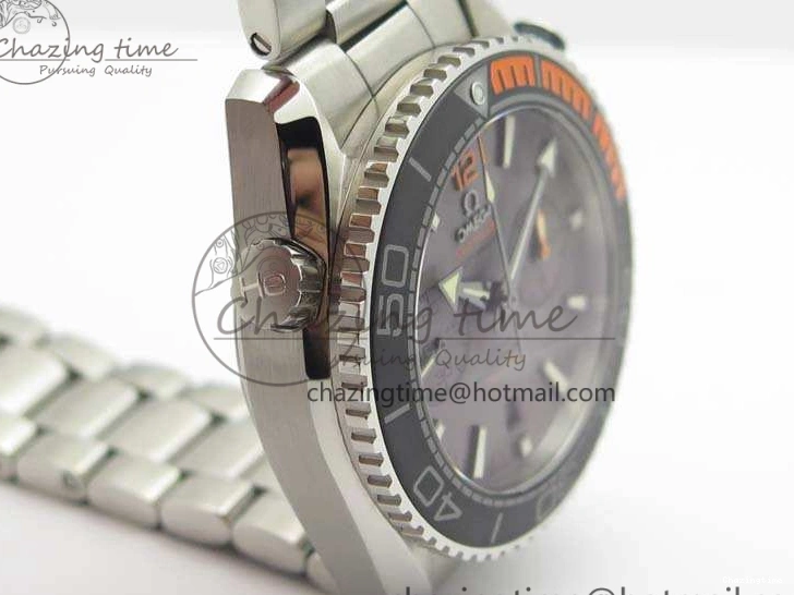 0727 MultiPurpose Planet Ocean Master Chrono SS OM 1:1 Best Edition Gray Dial On SS Bracelet A9900 V 8116